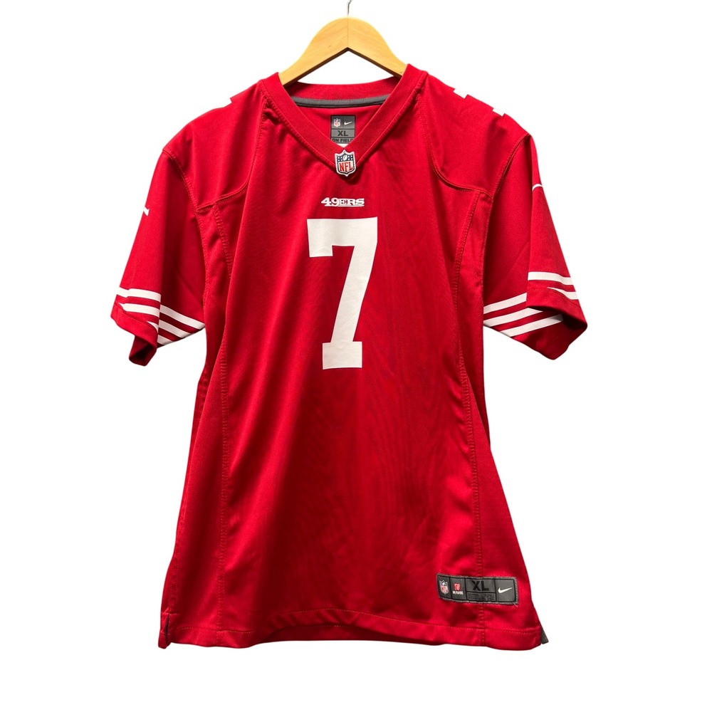 Colin Kaepernick Jersey Boys XL Red Football On‎ Field Nike San Francisco 49ers